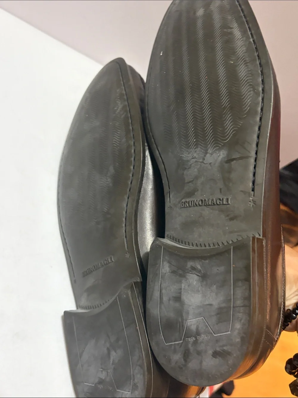 Bruno Magali Croc-Embossed Leather Slip-On Loafers Sz 10 Men